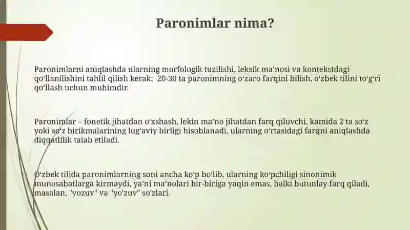 PARONIM 3