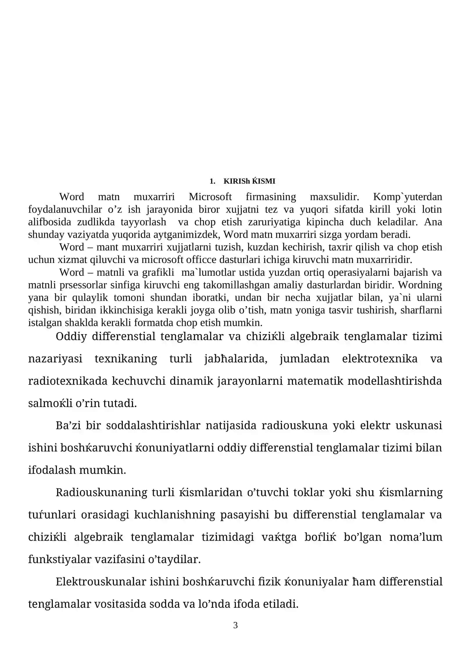 WORD matn muharrida ob`yektla bilan ishlash 3