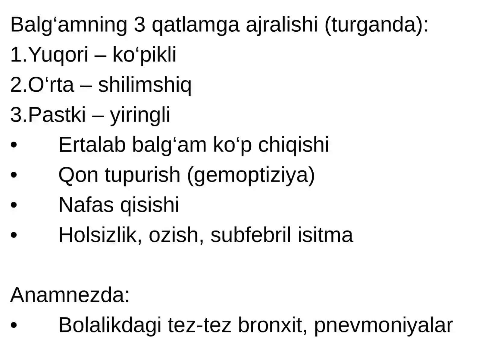 Bronxoektatik kasallik diagnostikasi 3