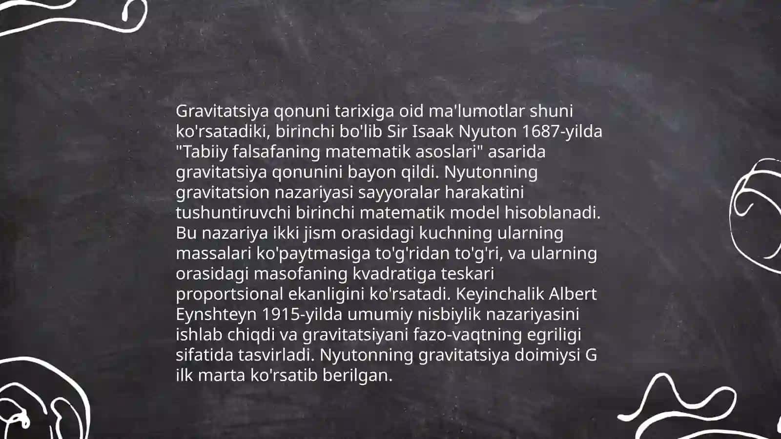 Gravitatsion kuch va uning tabiati 3