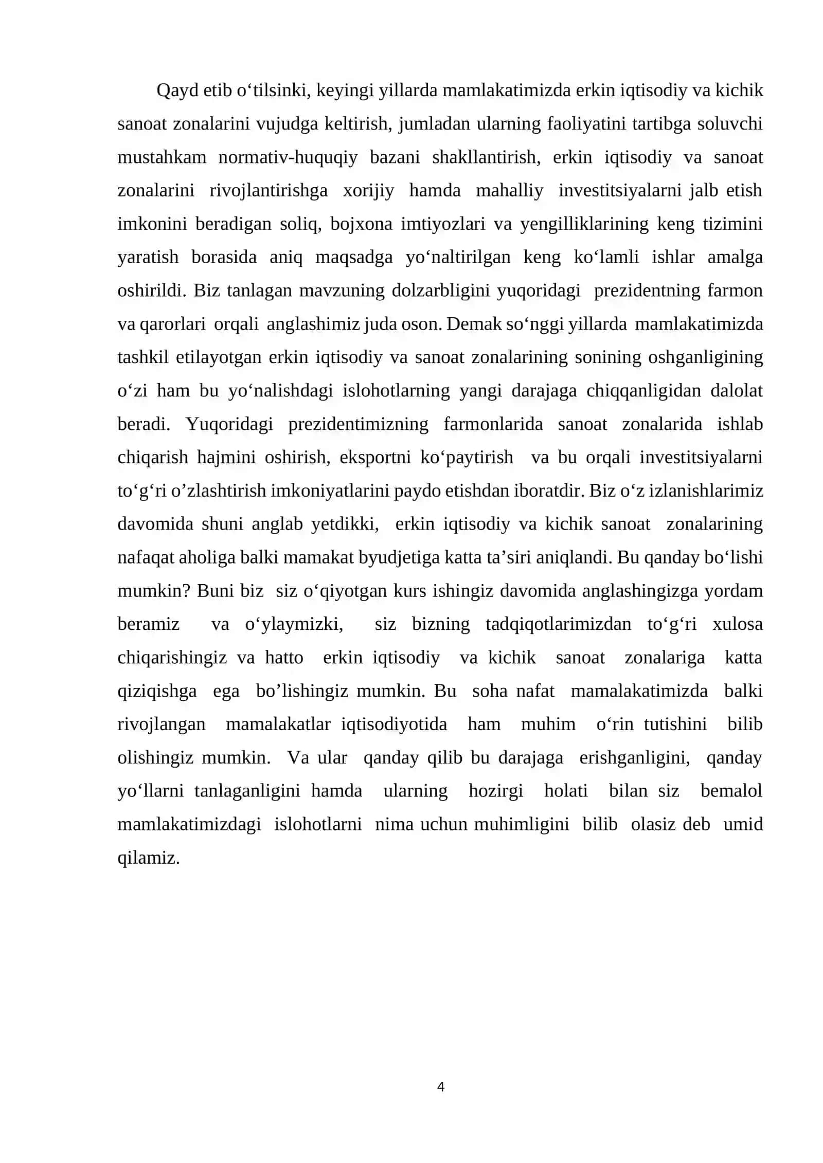 Erkin iqtisodiy zonalar va kichik sanoat zonalarining kelib chiqishi 3