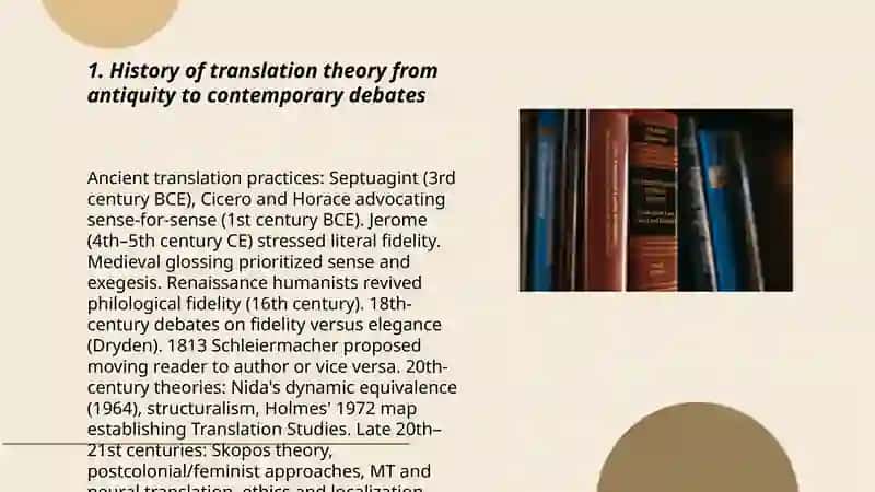Translation theory and its development 3