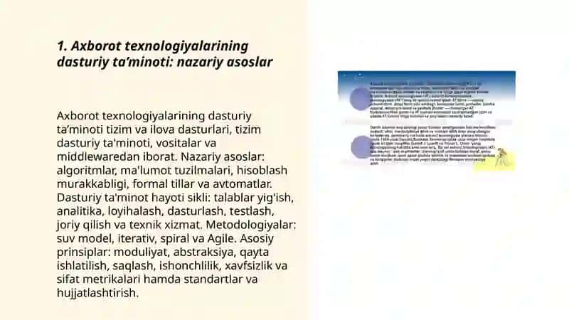 Axborot texnalogiyalarining dasturiy ta’minoti 3
