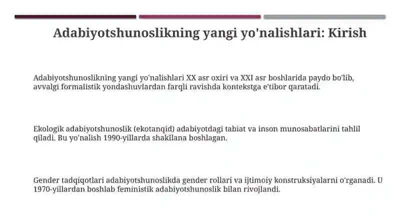 Adabiyotshunoslikning qoshimcha sohalari boyicha 3