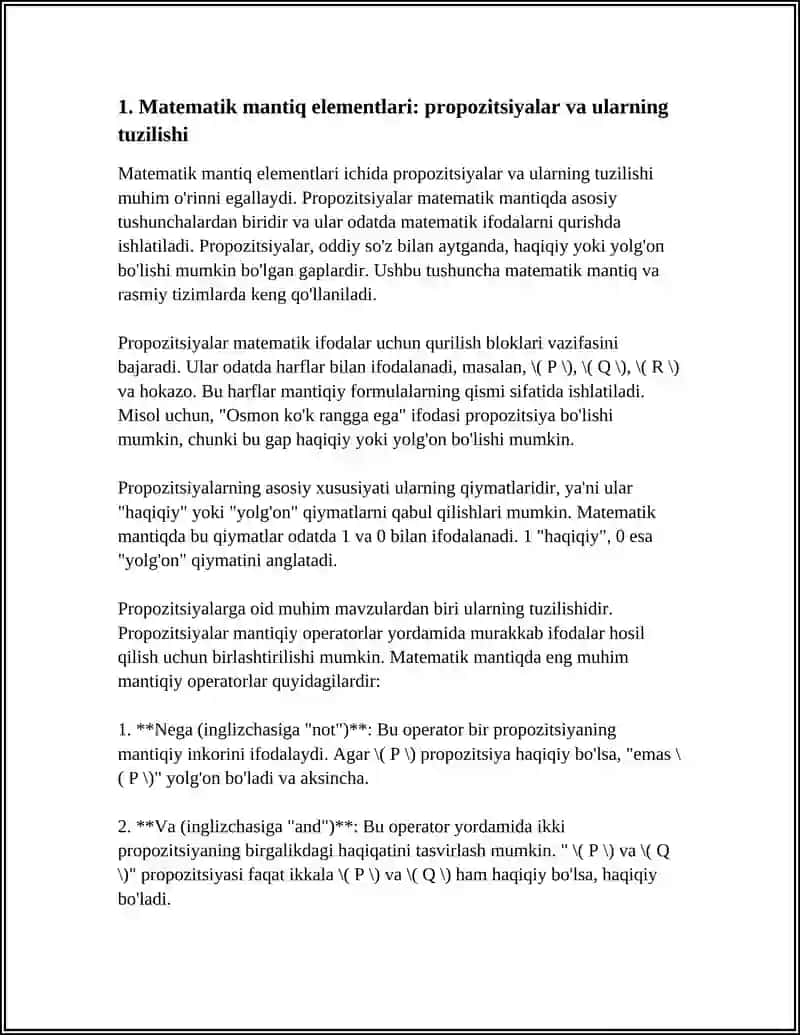 MATEMATIKA MANTIQ ELEMENTLARI 3
