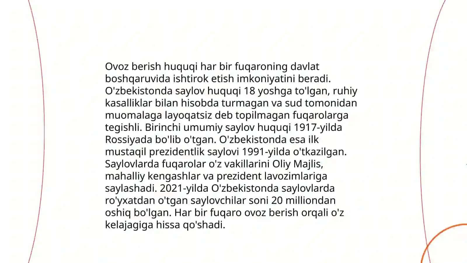 Fuqarolarning davlat va jamiyat ishlarida ishtirok etish huquqi 3