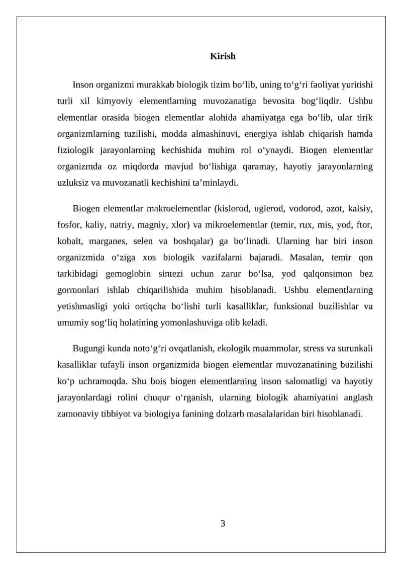 BIOGEN ELEMENTLARNING INSON SALOMATLIGI VA HAYOTIY JARAYONLARDAGI ROLI 3