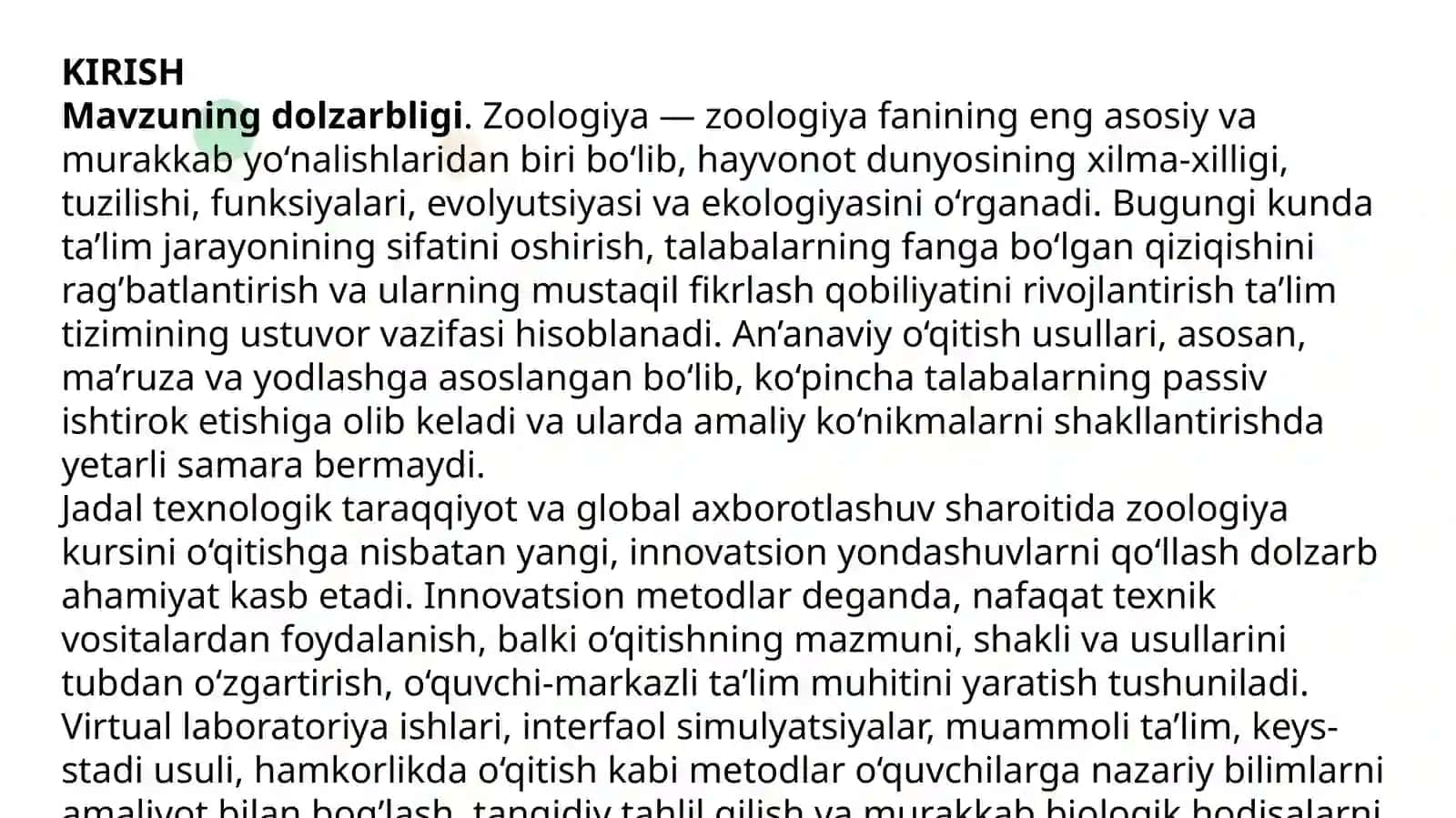 Zoologiyanikursinio‘qitishdainnovasionmetodlar 3