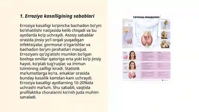 Erroziya kasalligi va kelib chiqiwi 3