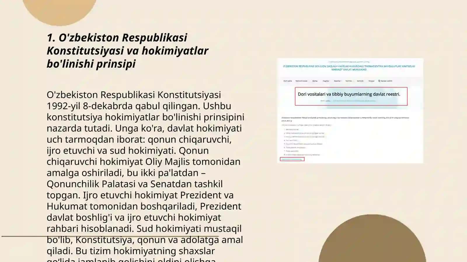 O'zbekiston Respublikasining Konstitutsiyasi 3