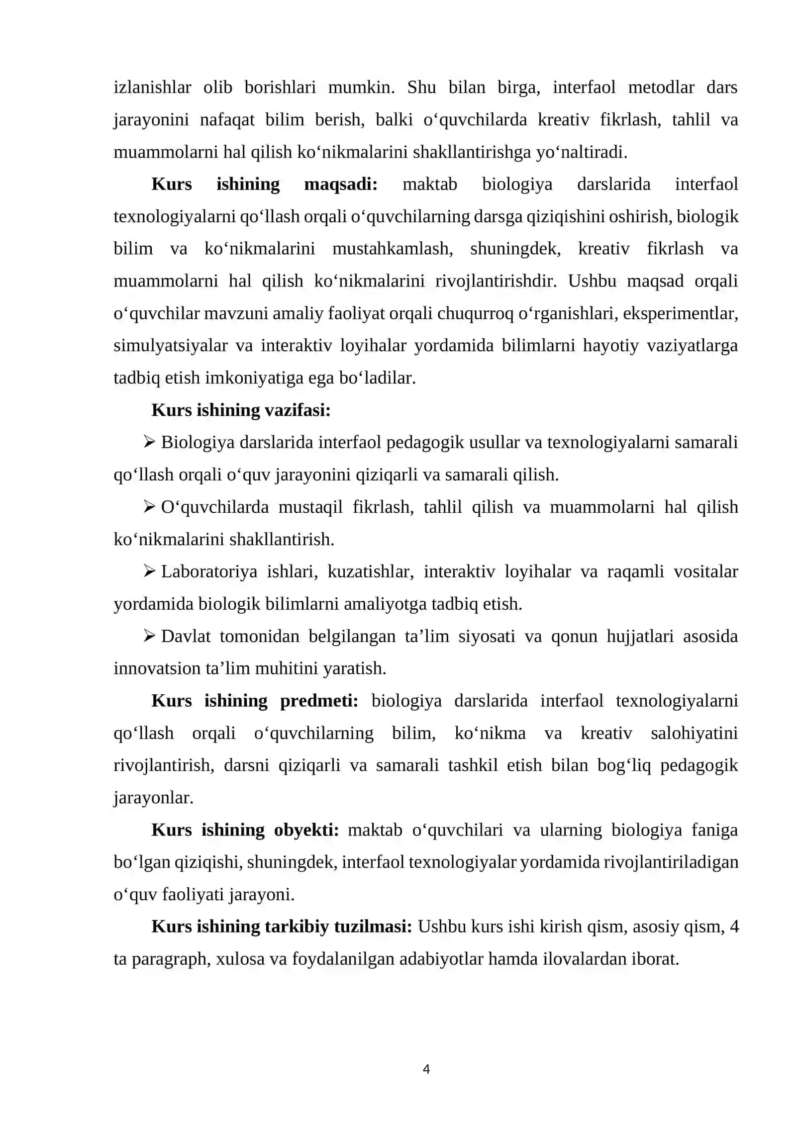 Interfaol texnologiyalar yordamida biologiya darslarini qiziqarli tashkil etish 3