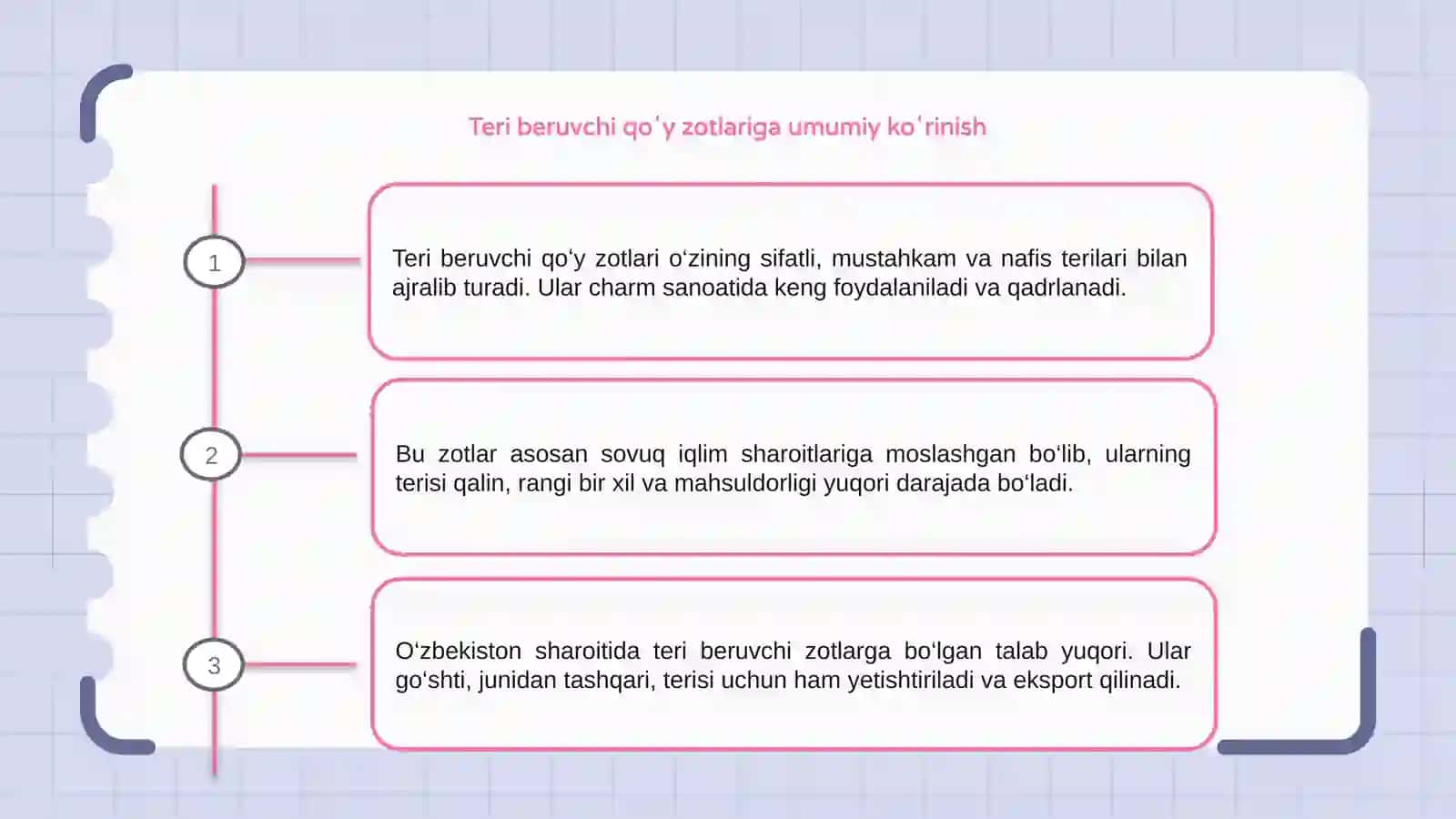 Teri beruvchi qoʻy zotlarini tavsifi 3