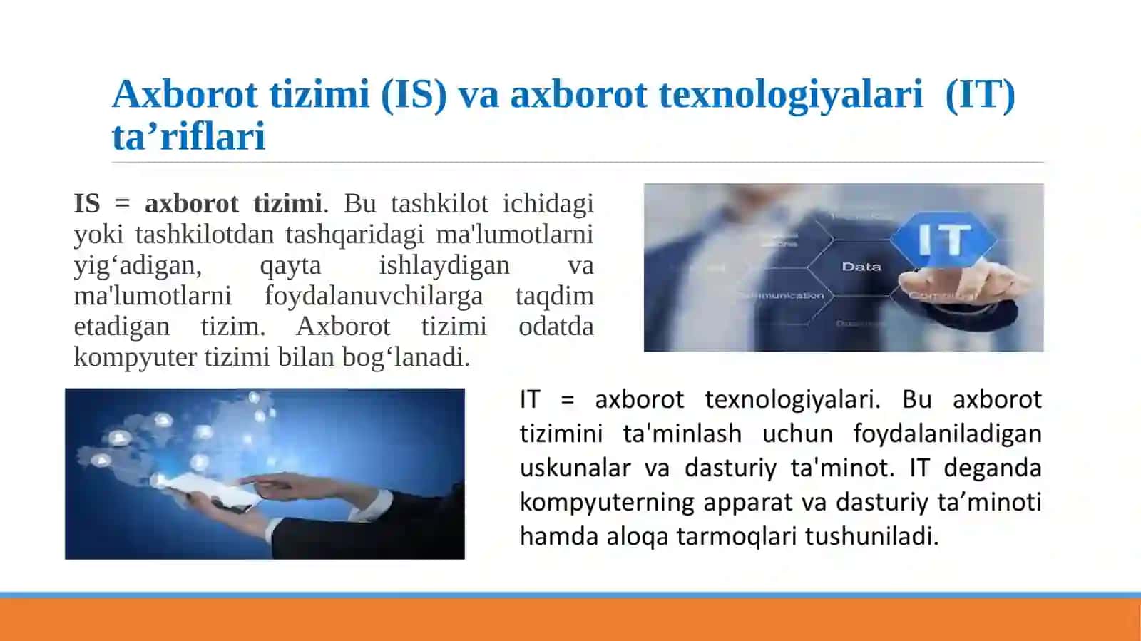 Biznesda axborot texnologiyalari va axborot tizimi 3