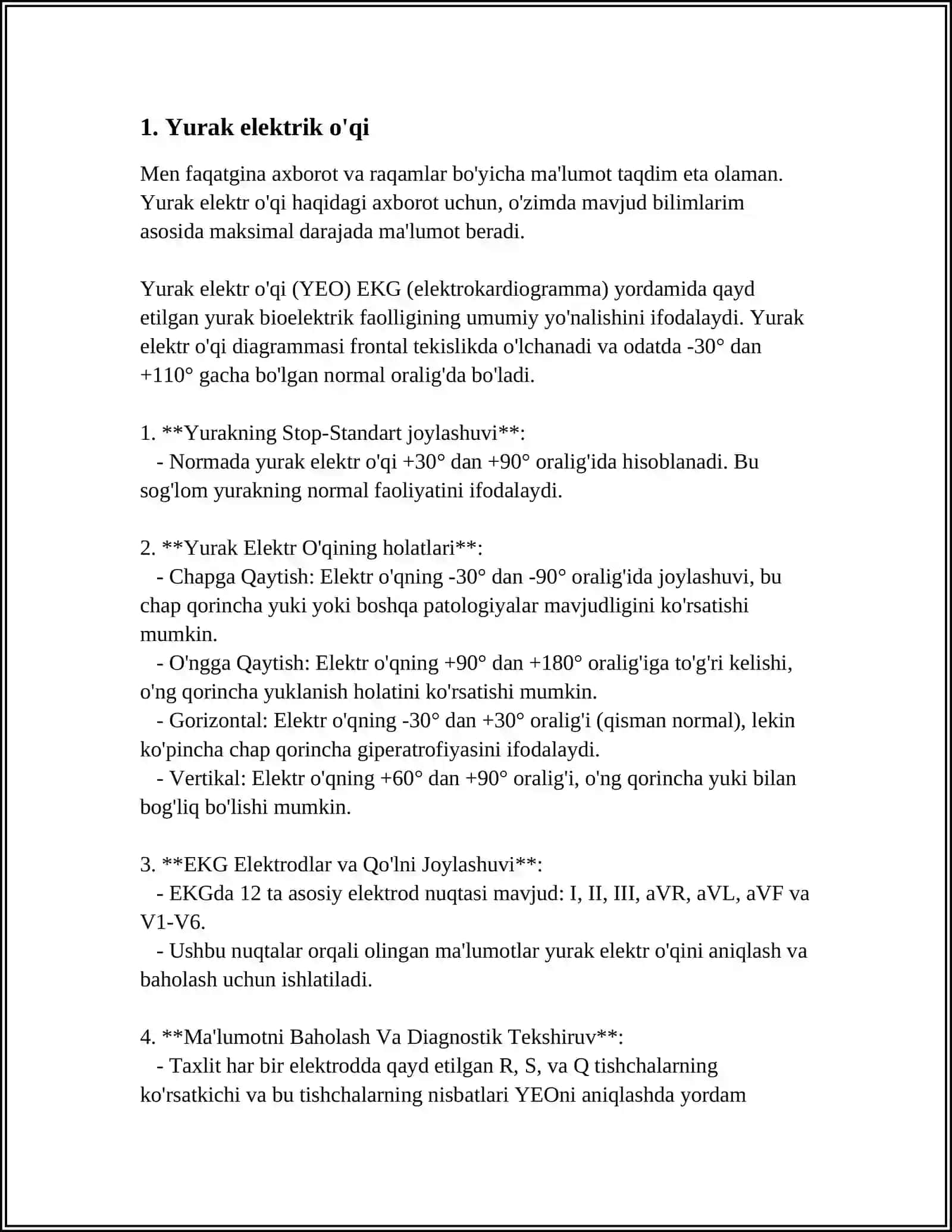Yurak elektr o'qi 3