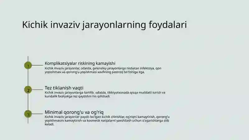Xirurgiyada kichik invaziv aralashuvlar 3