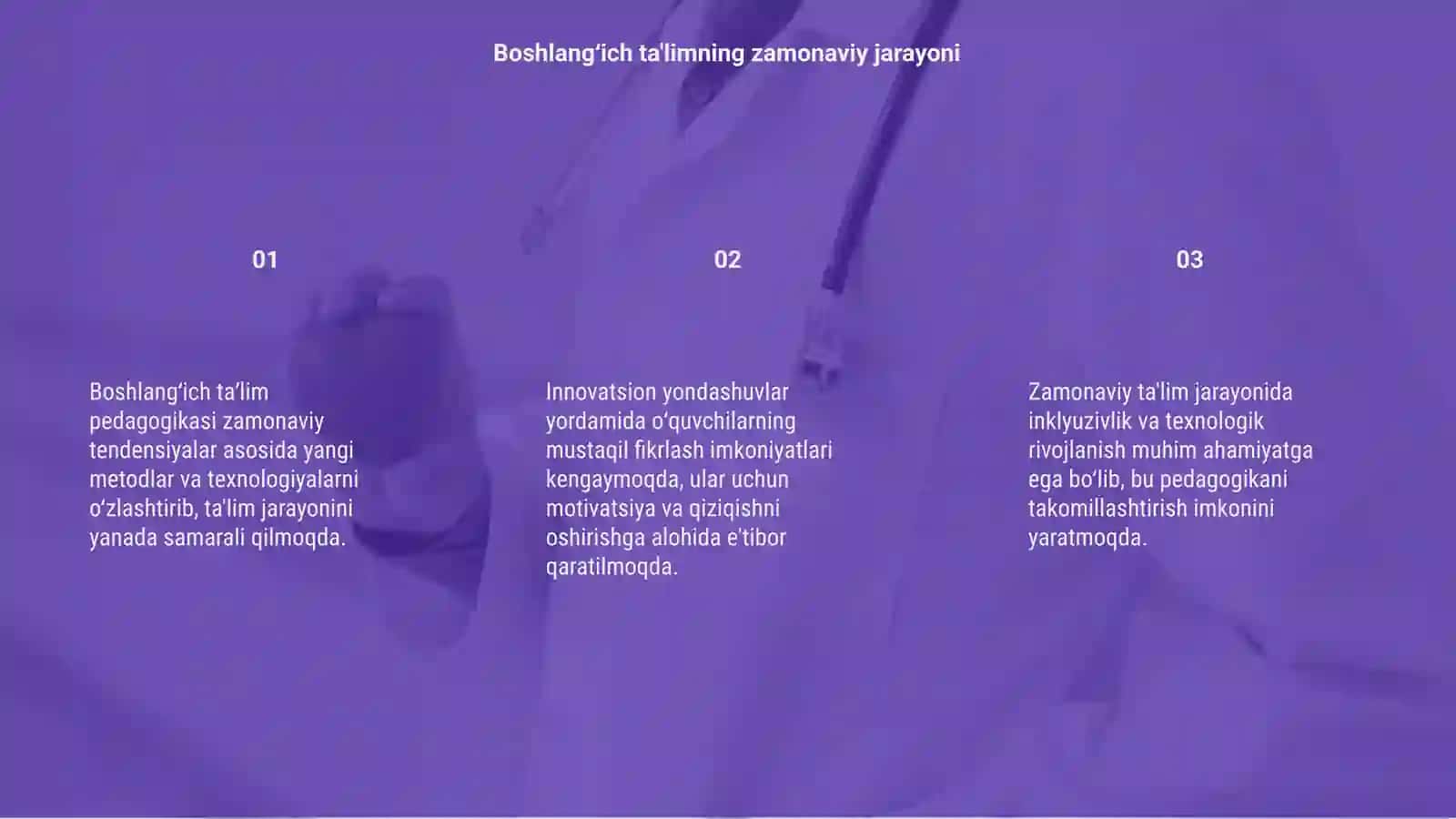 Boshlangʻich taʼlim pedagogikasi fanining zamonaviy tendensiyalari 3