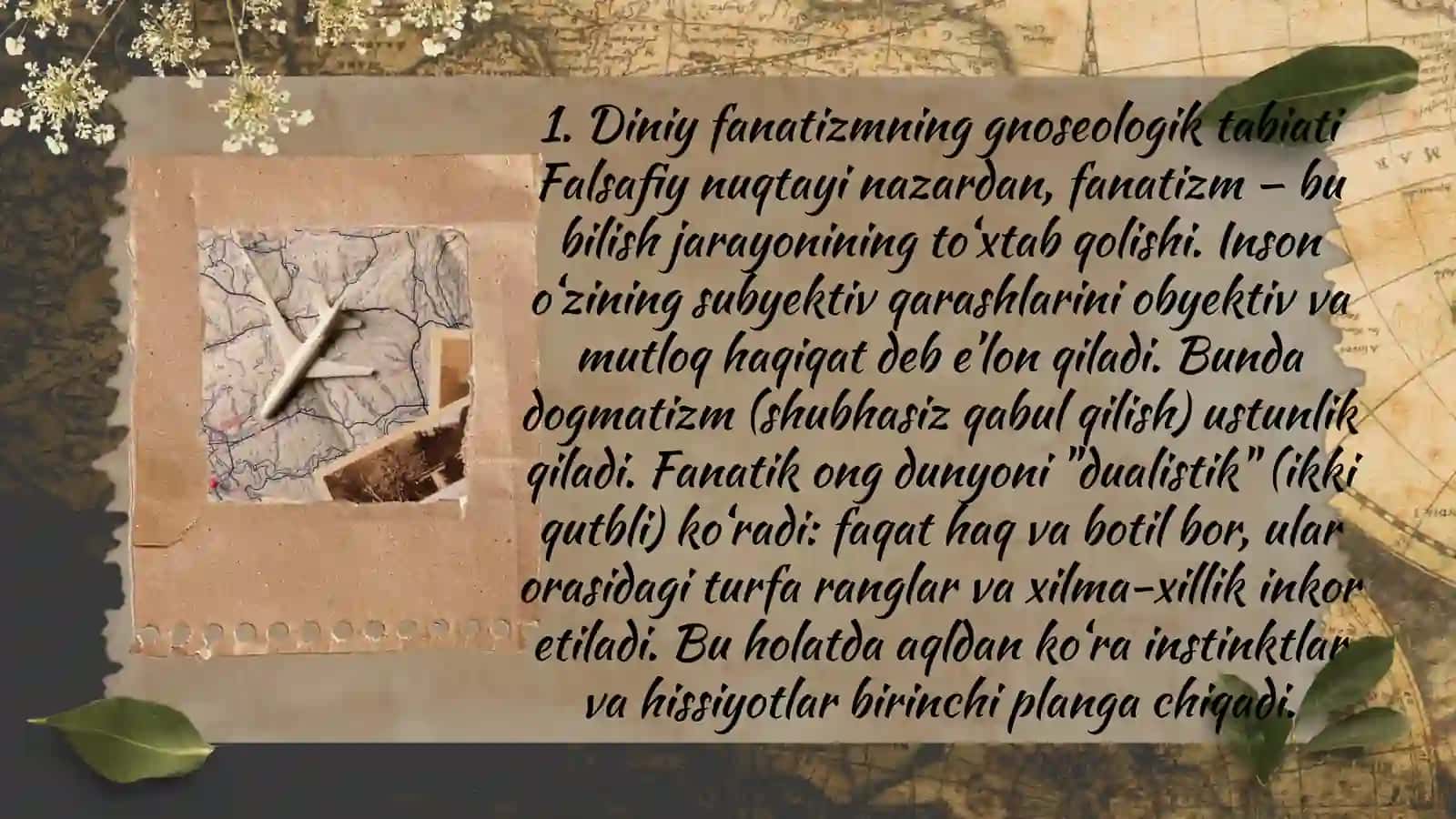 DINIY FANATIZMNING ASOSLARI VA MANBALARI 3