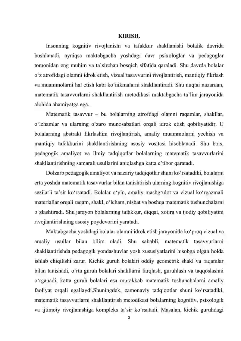 MATEMATIK TASAVVURLARNI SHAKLLLANTIRISH METODIKASINING NAZARIY ASOSLARI 3