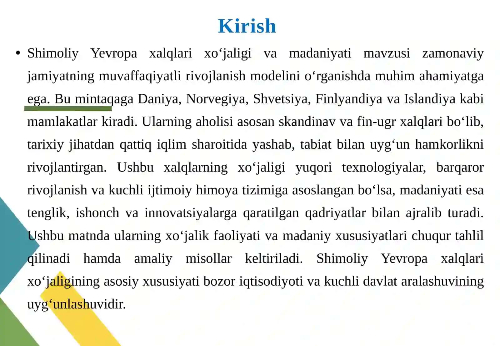 Shimoliy Yevropa xalqlari xoʻjaligi va madaniyati 3