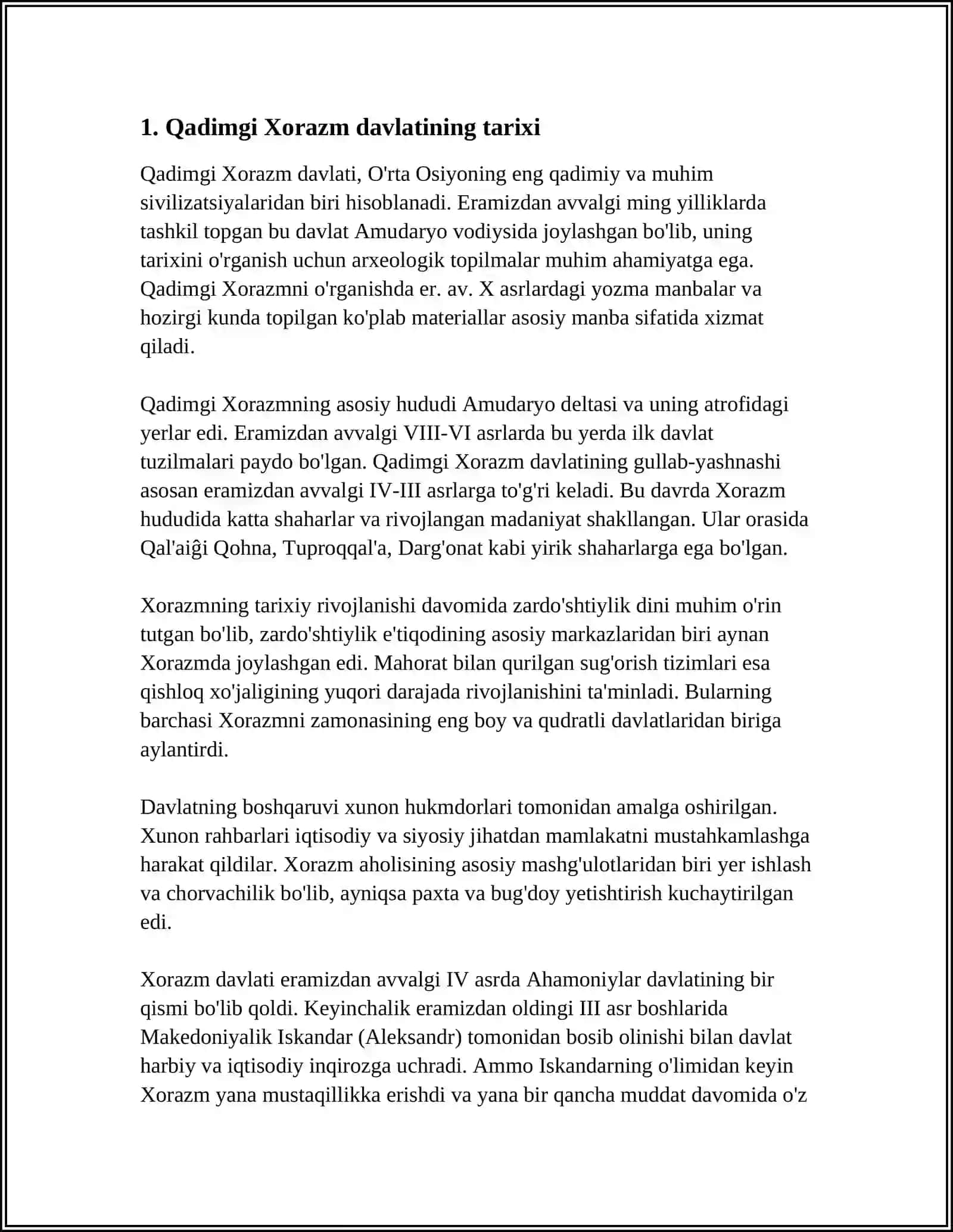 O‘zbek Davlatchiliginin Tarixiy Bosqichlari (O‘zbekiston hududidagi davlatlar tarixi misolida) 3
