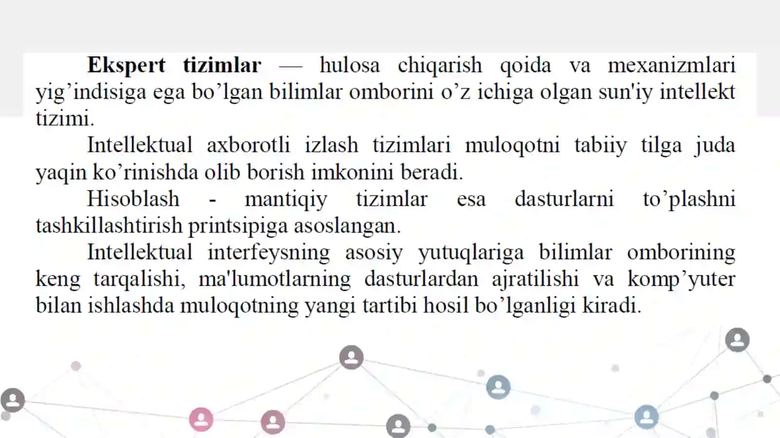 Intellektli axborot tizimlari 3
