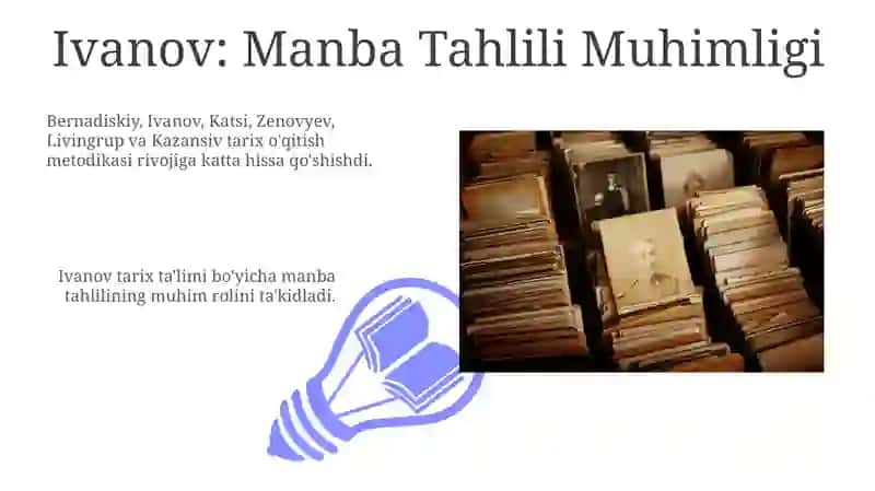 Tarix ta'limi amaliyotiga ta'siri 3