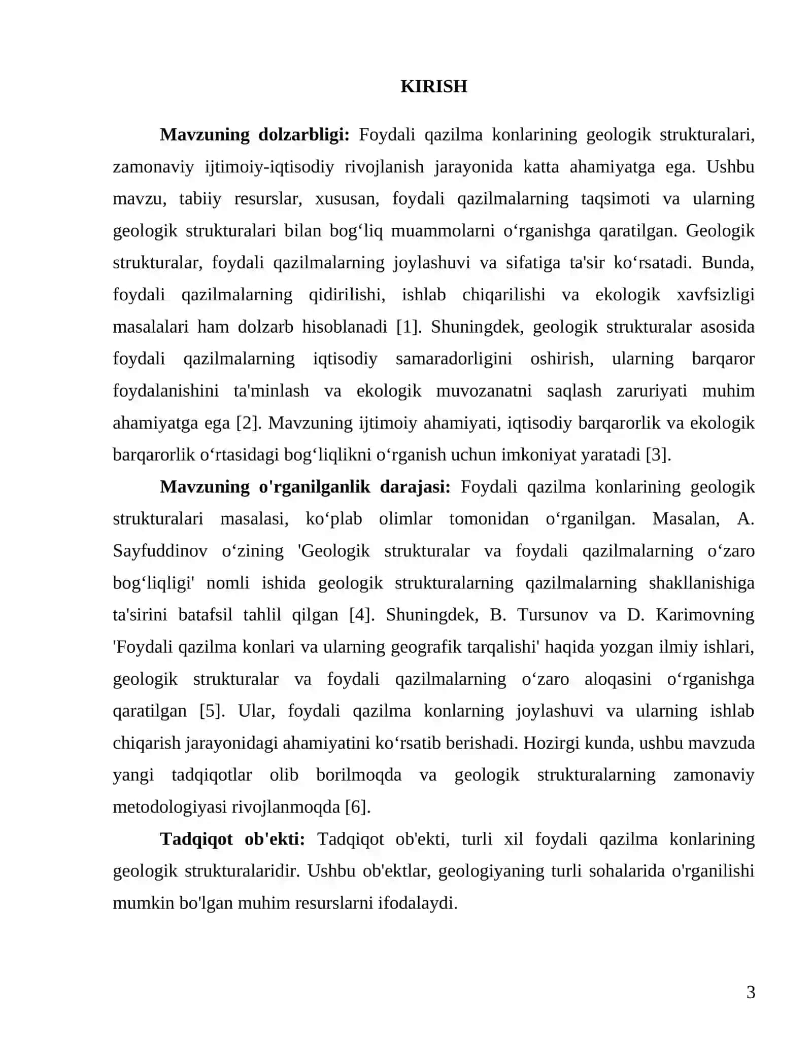 SAMARQAND DAVLAT UNIVERSITETI GEOLOGIYA FANIDAN KURS ISHI 3