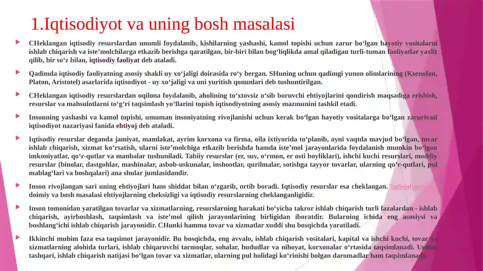 Iqtisodiyot nazariyasi faninig predmeti va bilish usullar 3