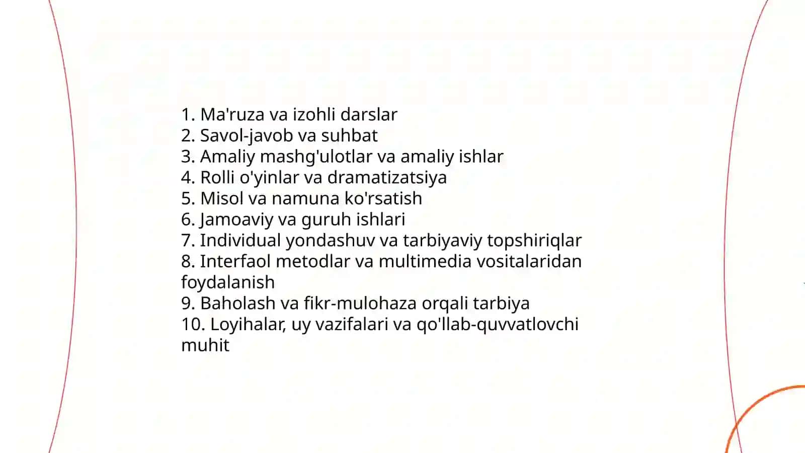 Boshlangʻich ta'lim didaktikasining tarbiya shakillari 3