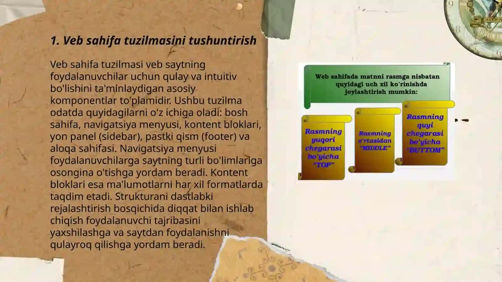 Veb sahifa bölimini öqitish metodikasi 3