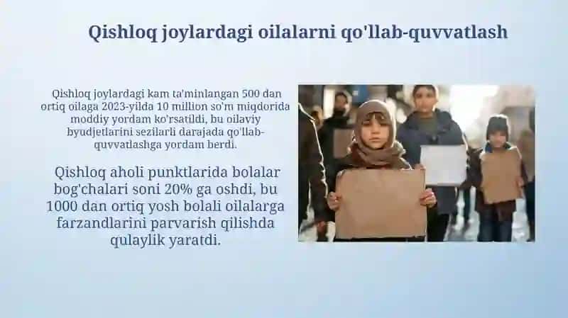 Yosh Oilalarni Qo'llab-quvvatlash Dasturlari 3