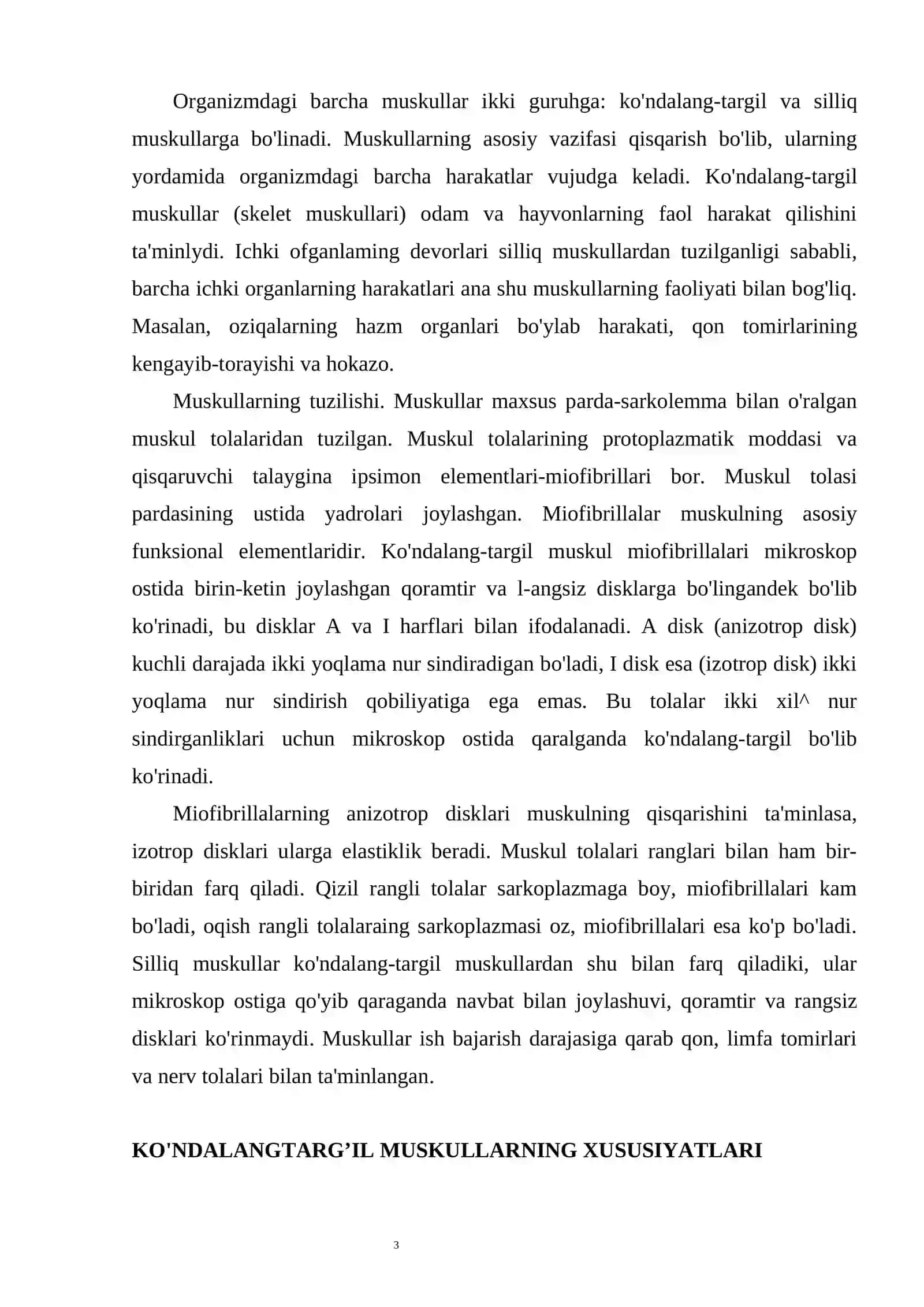 Mushak tuzulishining umumiy fiziologiyasi 3