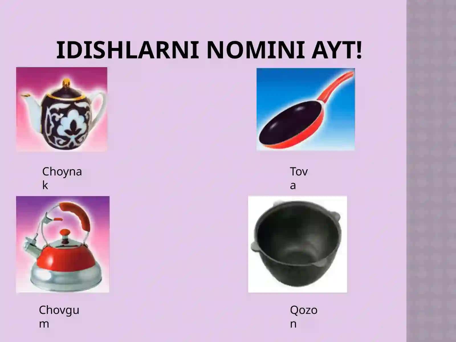 Maktabgacha ta’lim muassasalarida idish-tovoqlar mavzusi 3