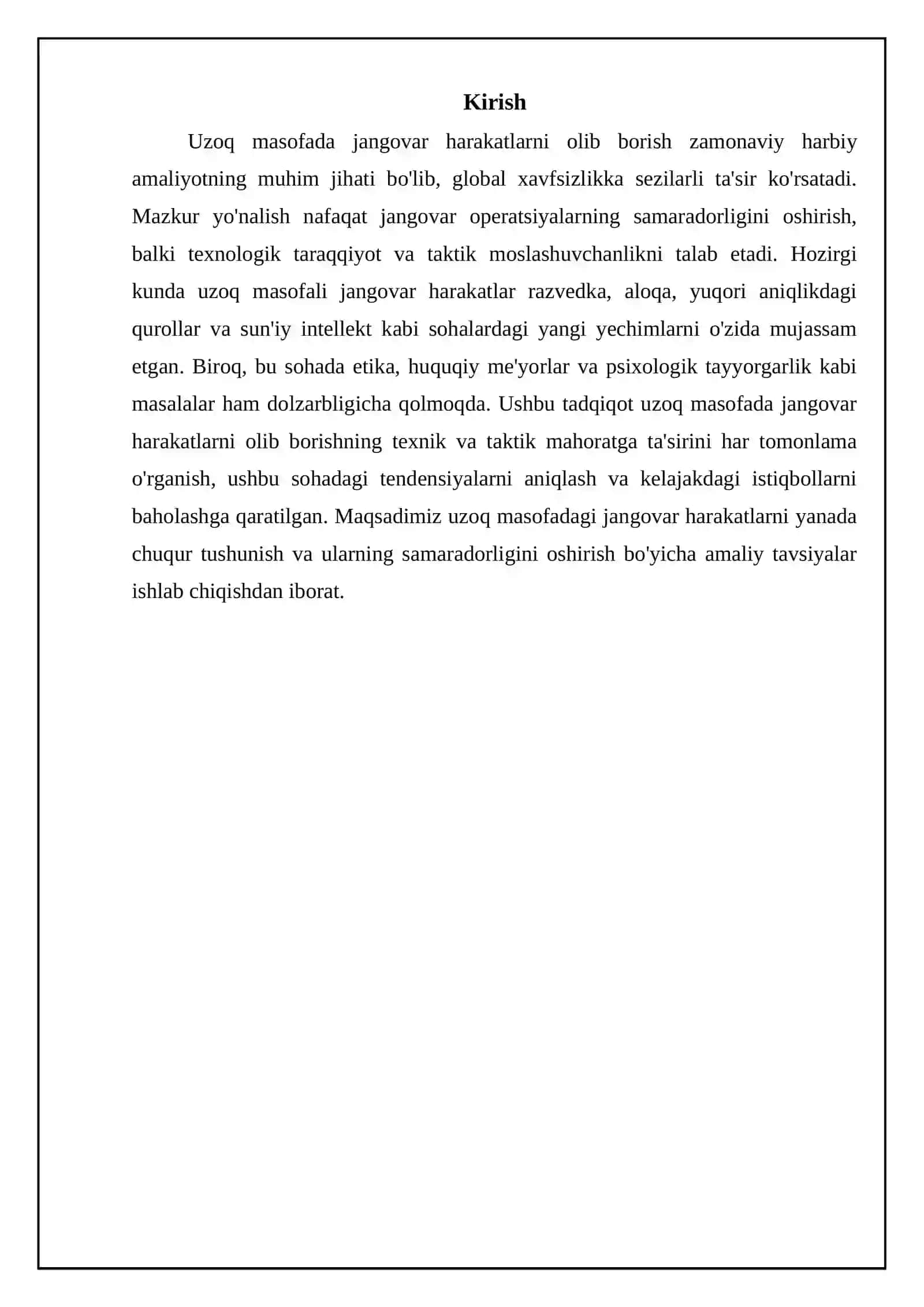 Uzoq masofada jang olib borish maxsus texnik taktik maxoratlarini oshishir 3