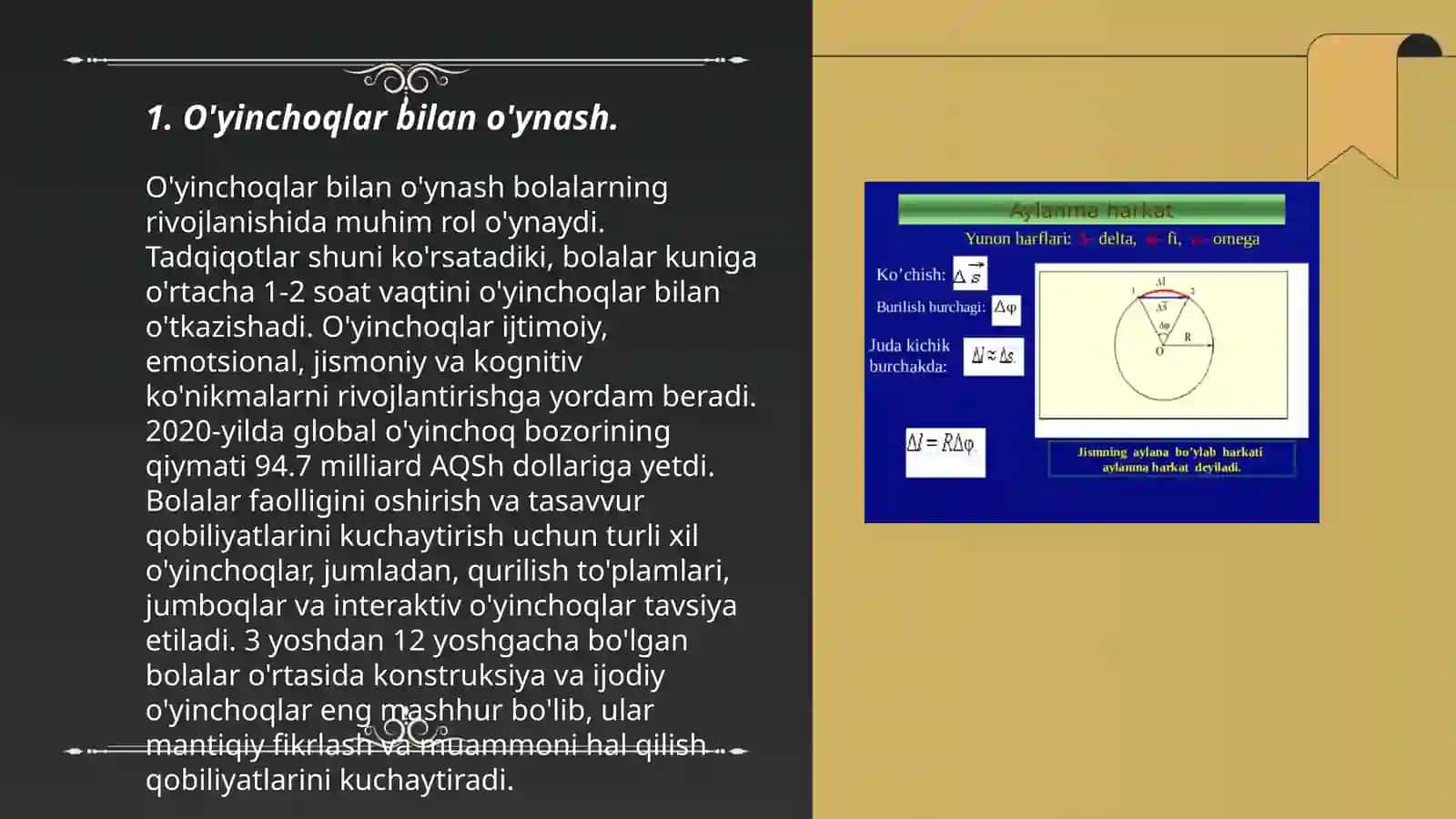 Bolalarning kuzatgan va kopincha o'zlari bajargan harakatlarini aks ettirish 3