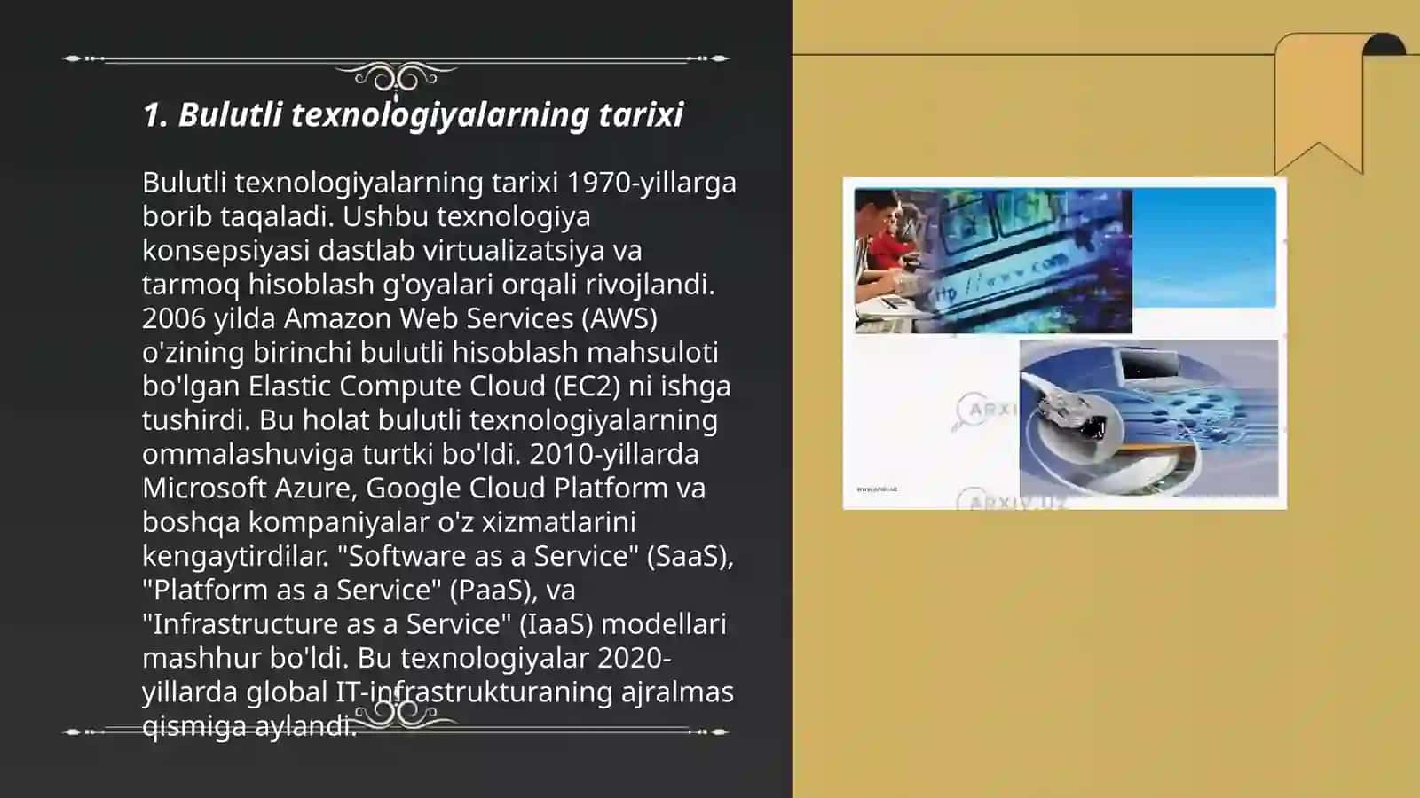 Bulutli texnologiyalardan foydalanish texnologiyasi 3