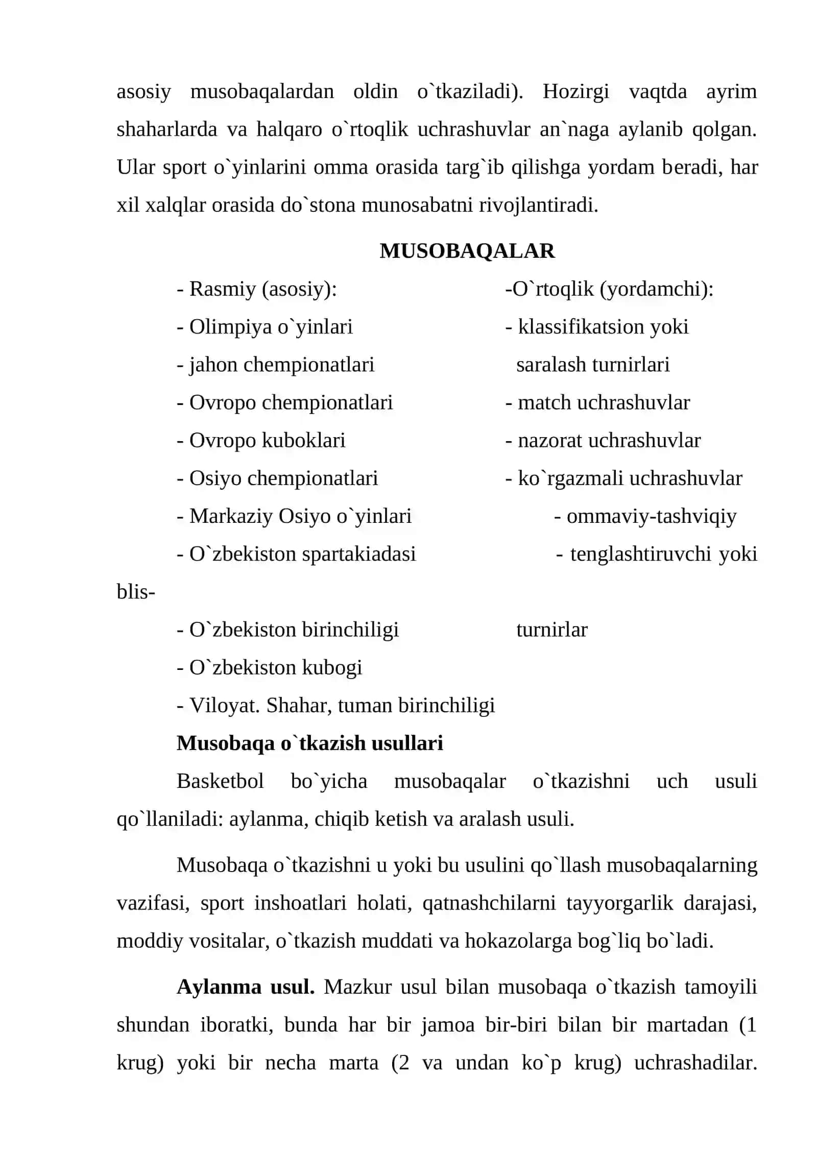 Musobaqani tashkil qilish va oʻtkazish asoslari 3