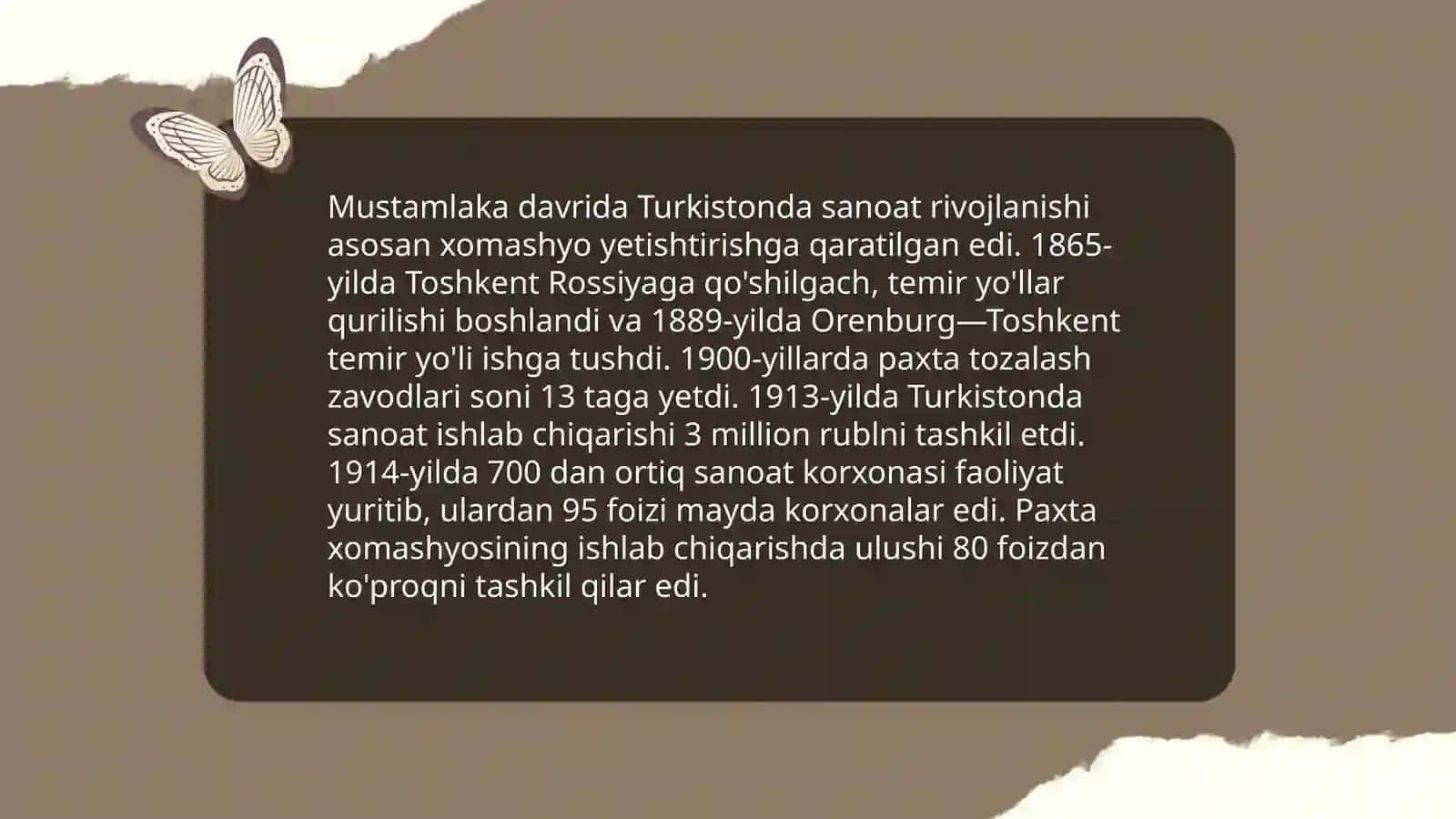 Turkistonda sanoat ishlab chiqarishi va tijorat 3