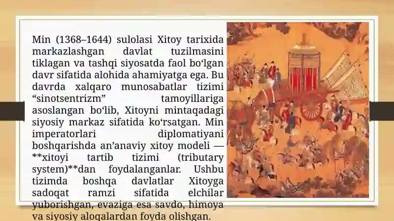 Min sulolasi davrida xalqaro munosabatlar va diplomatiya 3