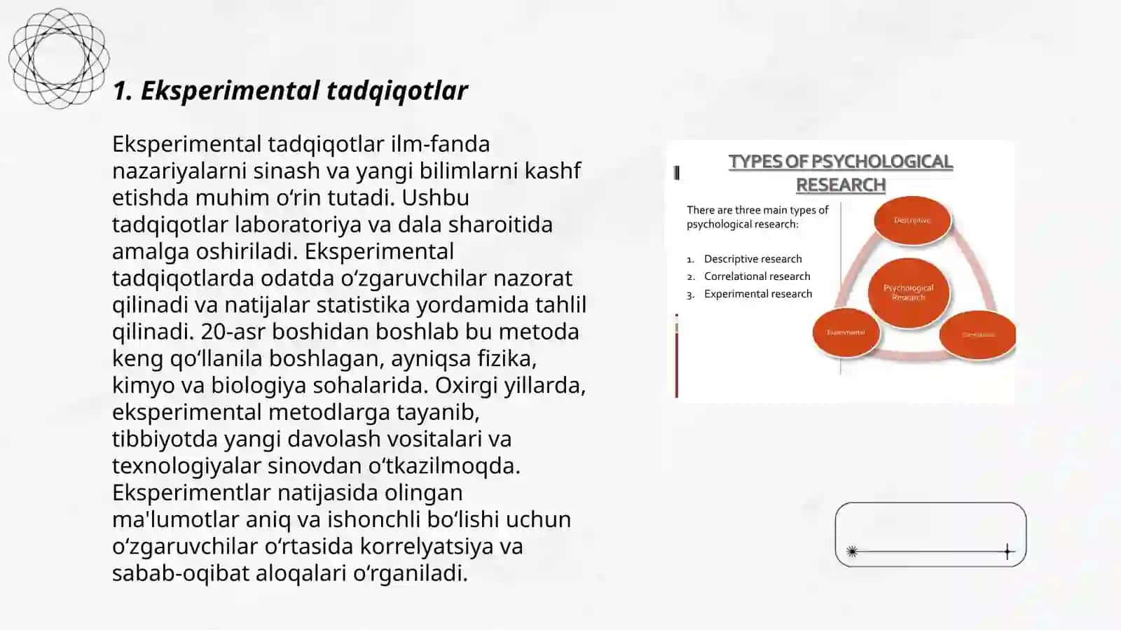 Psixologiyaning ilmiy tadqiqot metodlari 3
