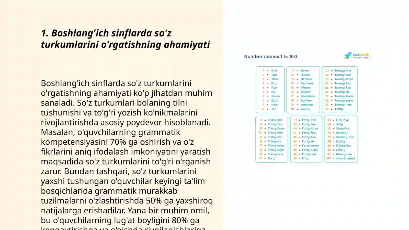 Boshlang' ich sinflarda so'z turkumlarini o'rganishda uzvilik va uzliksizlikning ta'minlashni tahlil qilish 3