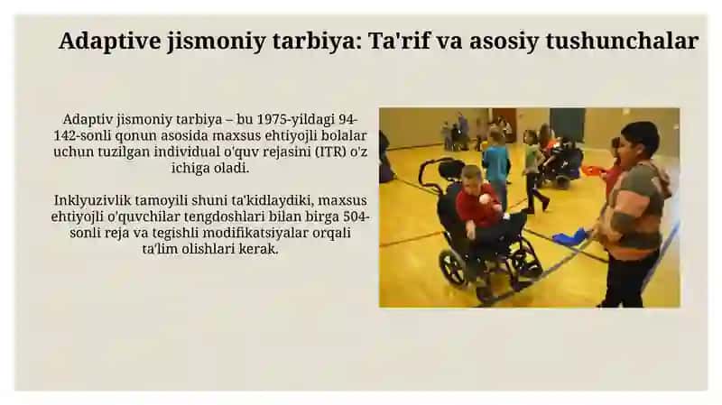 Adaptiv jismoniy tarbiya boʻyicha oʻrgatish usullari 3