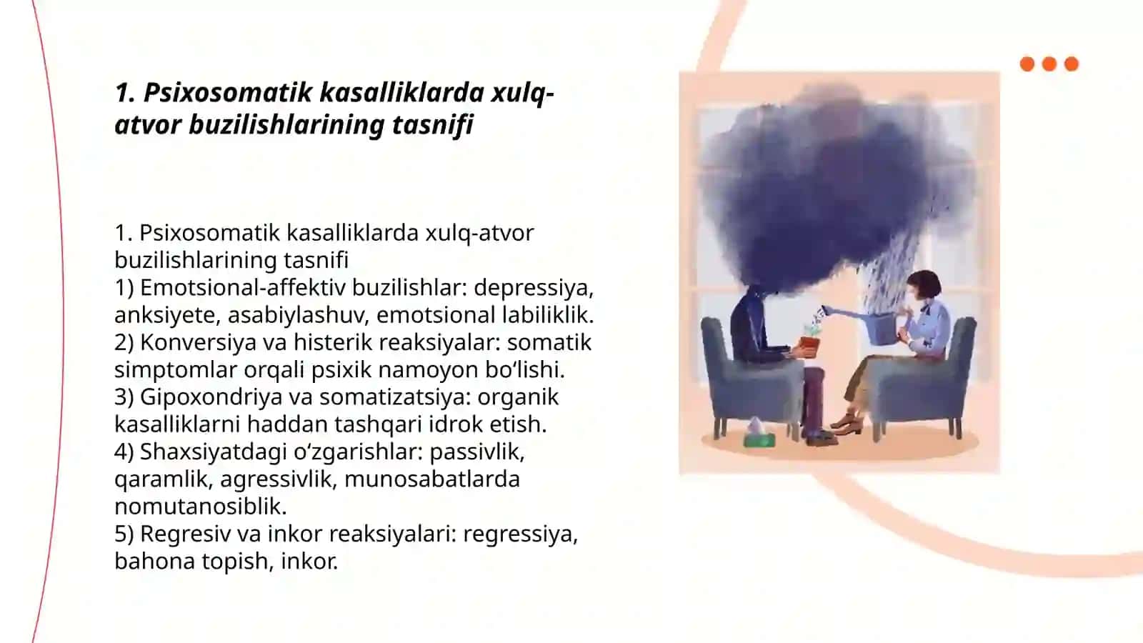 Psixosomatik kasalliklari bilan kasallangan bemorlarning xulq-atvor buzilishlari 3