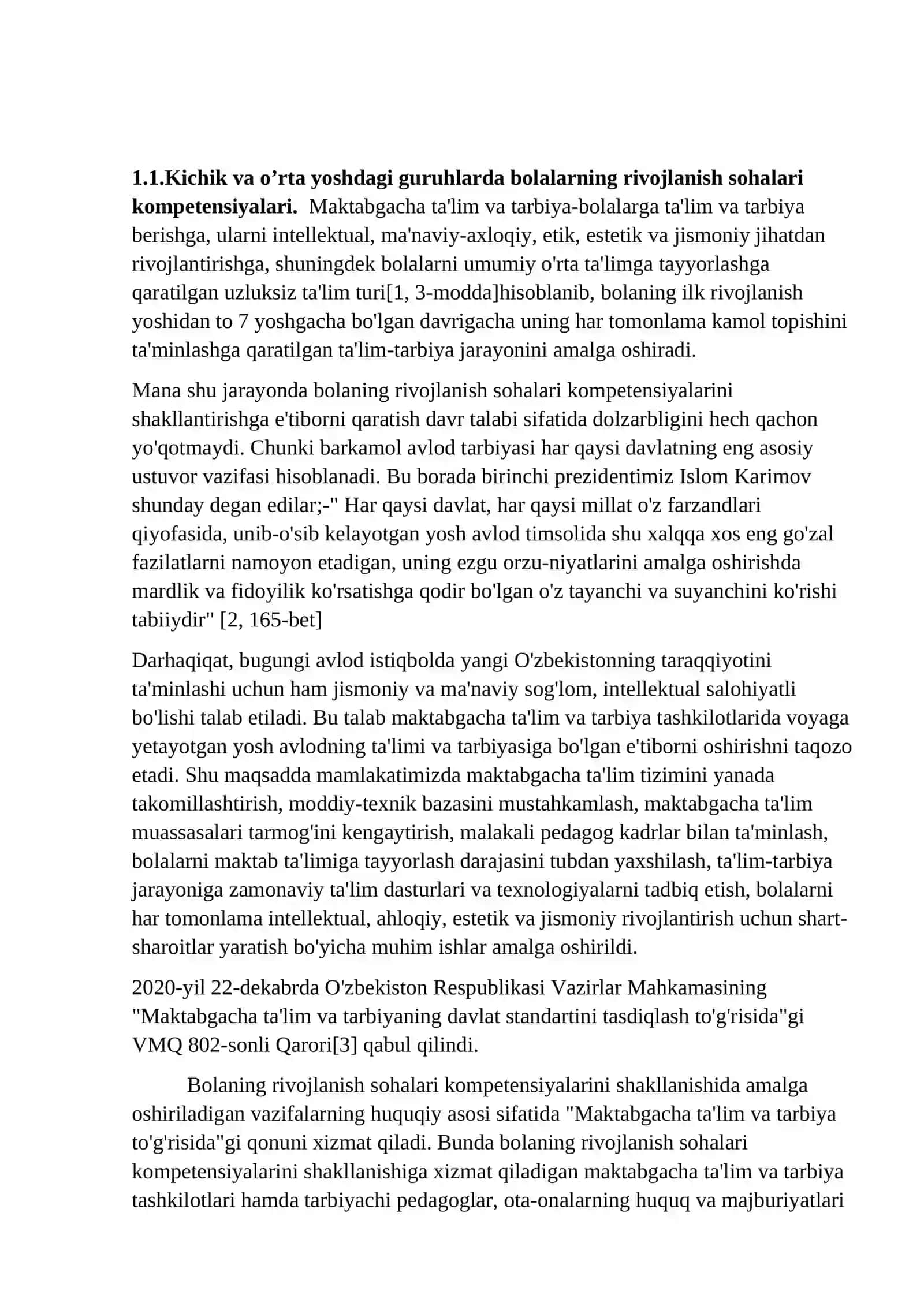 Bolaning rivojlanish sohalari kompetensiyalari haqida tushincha 3