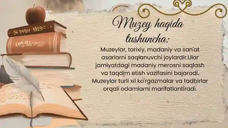 Toshkent shahrida joylashgan muzeylar faoliyati 3