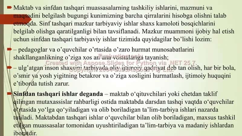 Boshlang‘ich sinfda ona tilidan sinfdan tashqari ishlarni tashkil etishning maqsad va 3