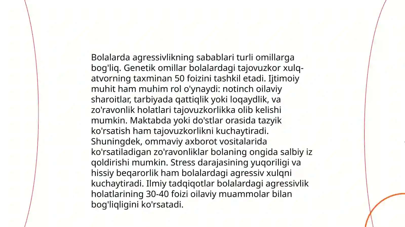 Bolalarda agressivlik va uning namoyon bo'lishi 3