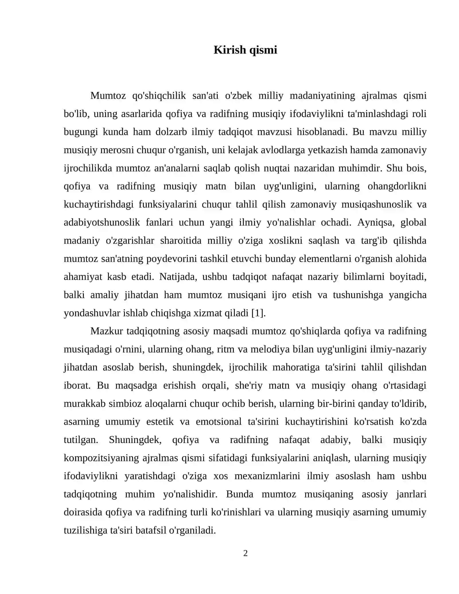 Mumtoz qo'shiqlarda qofiya va radifning musiqadagi roli 3