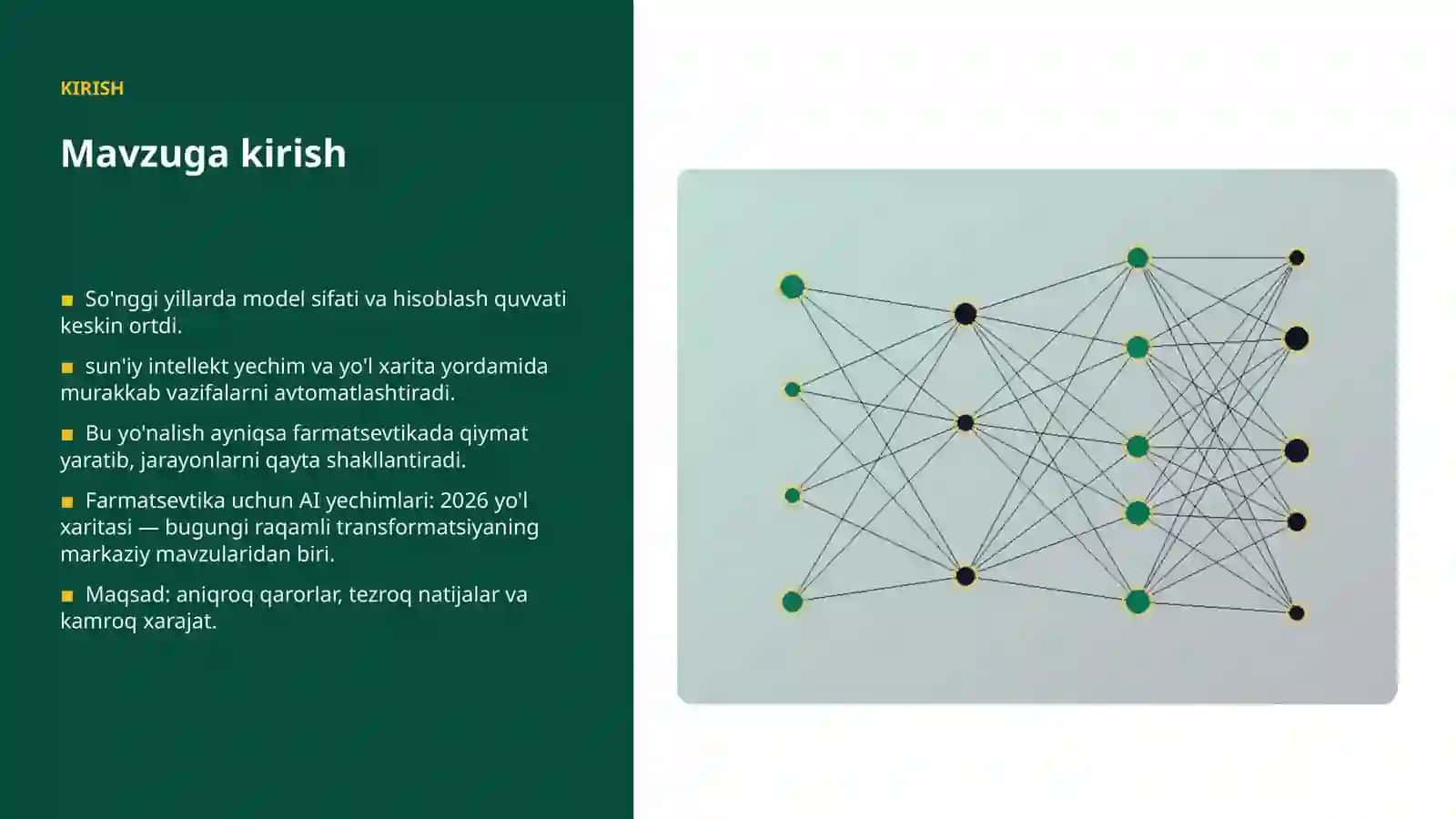 Farmatsevtika uchun AI yechimlari: 2026 yo'l xaritasi 3