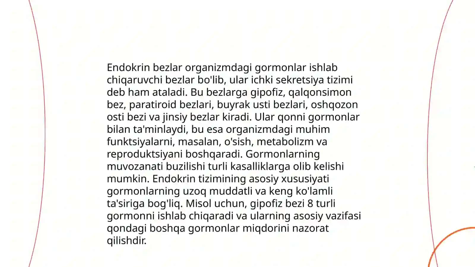 Endokrin bezlar fiziologiyasi. Gipotalo-gipofizar tizim. Qalqonsimon va qalqonoldi bezi. Buyrakusti bezi fiziologiyasi 3